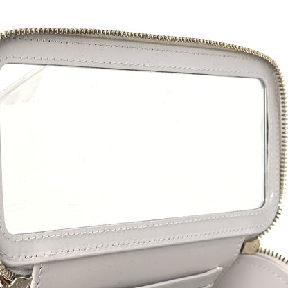 Chanel Caviar Quilted Small Tiny CC Vanity Case With Chain Light Grey 8 of 12