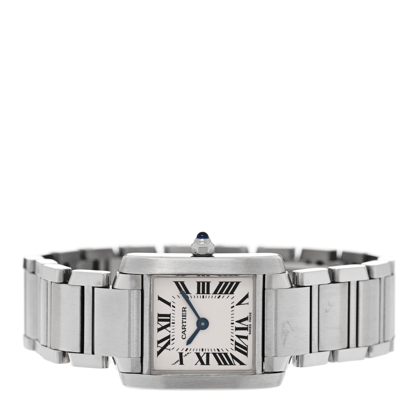 Stainless Steel 20mm Tank Francaise Quartz Watch