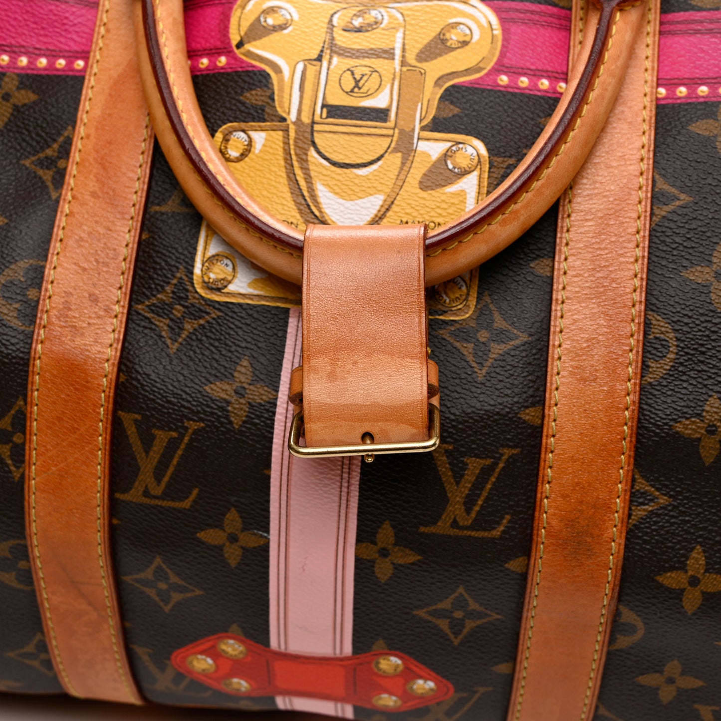 Monogram Summer Trunks Keepall Bandouliere 50