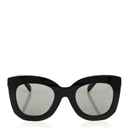 Celine Oversized Round Sunglasses CL4005FN Black 2 of 7