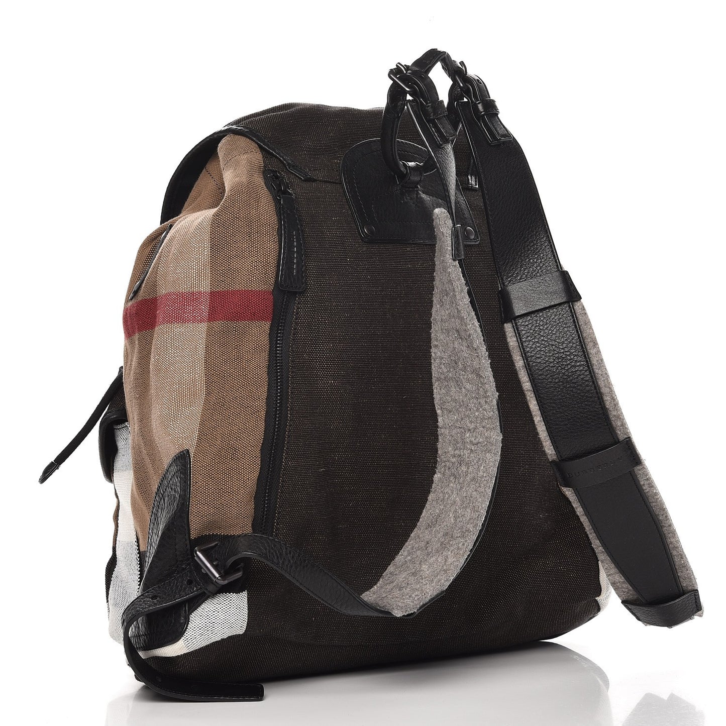 Canvas Mega Check Korbin Backpack Camel