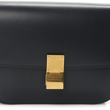 Celine Box Calfskin Medium Classic Box Flap Bag Navy 8 of 10