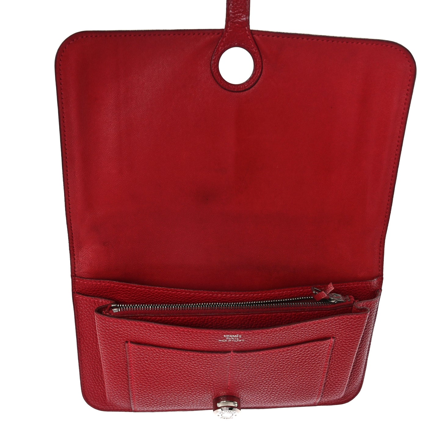 Togo Dogon Duo Wallet Rouge Casaque