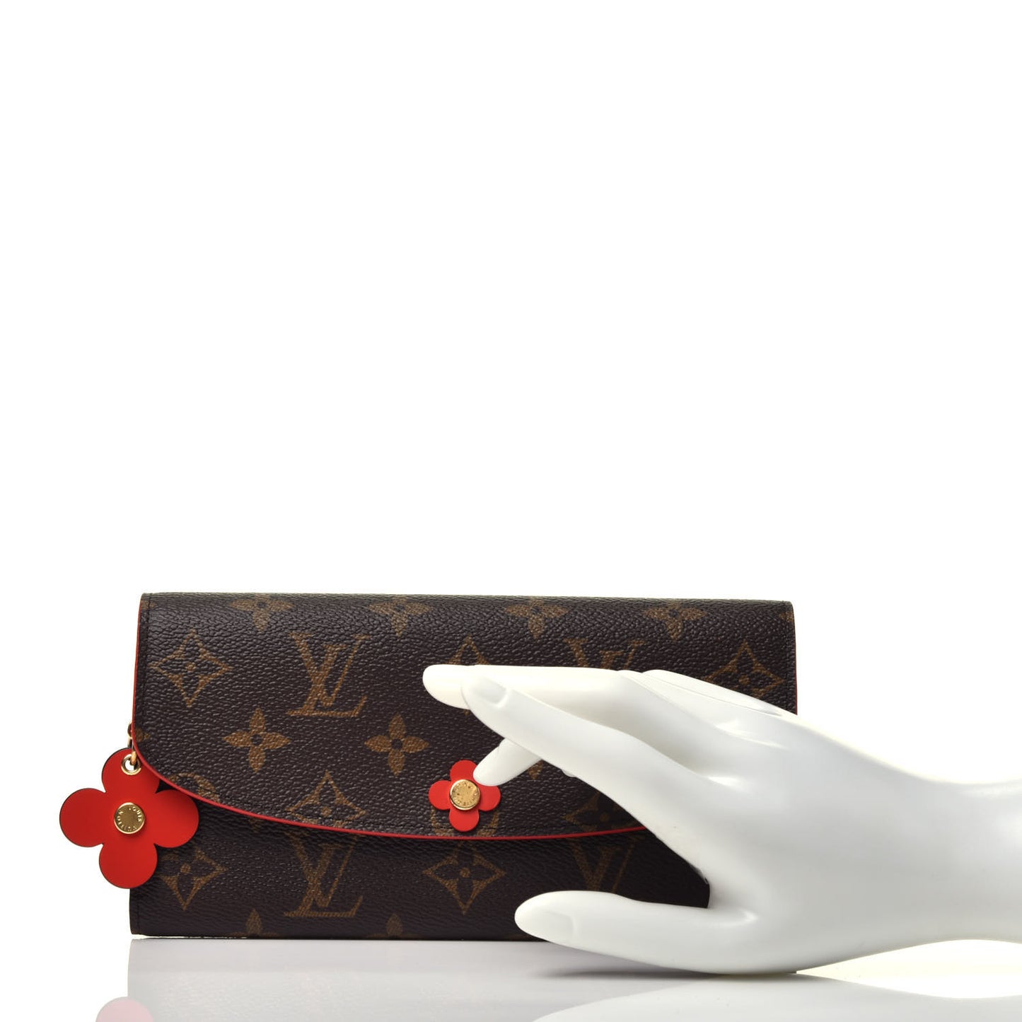 Monogram Bloom Flower Emilie Wallet Rouge