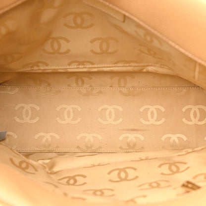 Chanel Caviar CC Stitched Medium Tote Beige 5 of 17