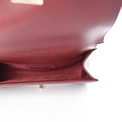 Chanel Lambskin Quilted Medium Boy Flap Burgundy 5 of 13