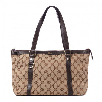 Gucci Monogram Medium Abbey Tote Dark Brown 1 of 8