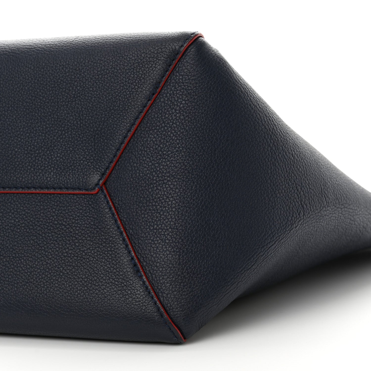 Louis Vuitton Calfskin Braided Lockme Cabas Marine Rouge 9 of 14