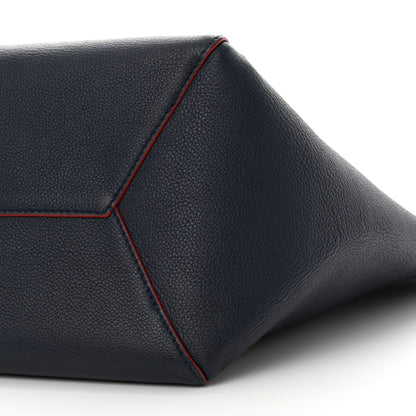 Louis Vuitton Calfskin Braided Lockme Cabas Marine Rouge 9 of 14