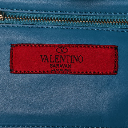 Valentino Garavani Vitello Mini Rockstud Tote Light Blue 6 of 9
