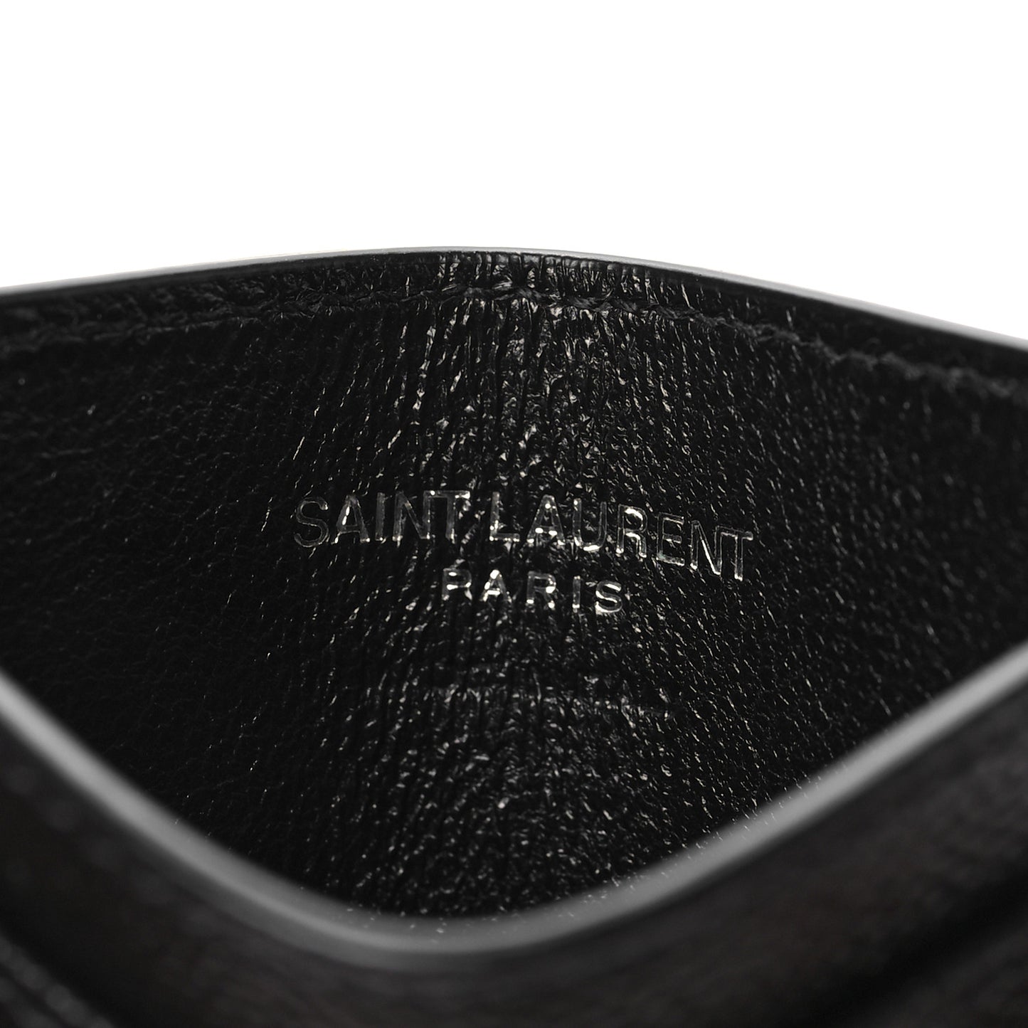 Grain De Poudre Matelasse Chevron Monogram Credit Card Case Black