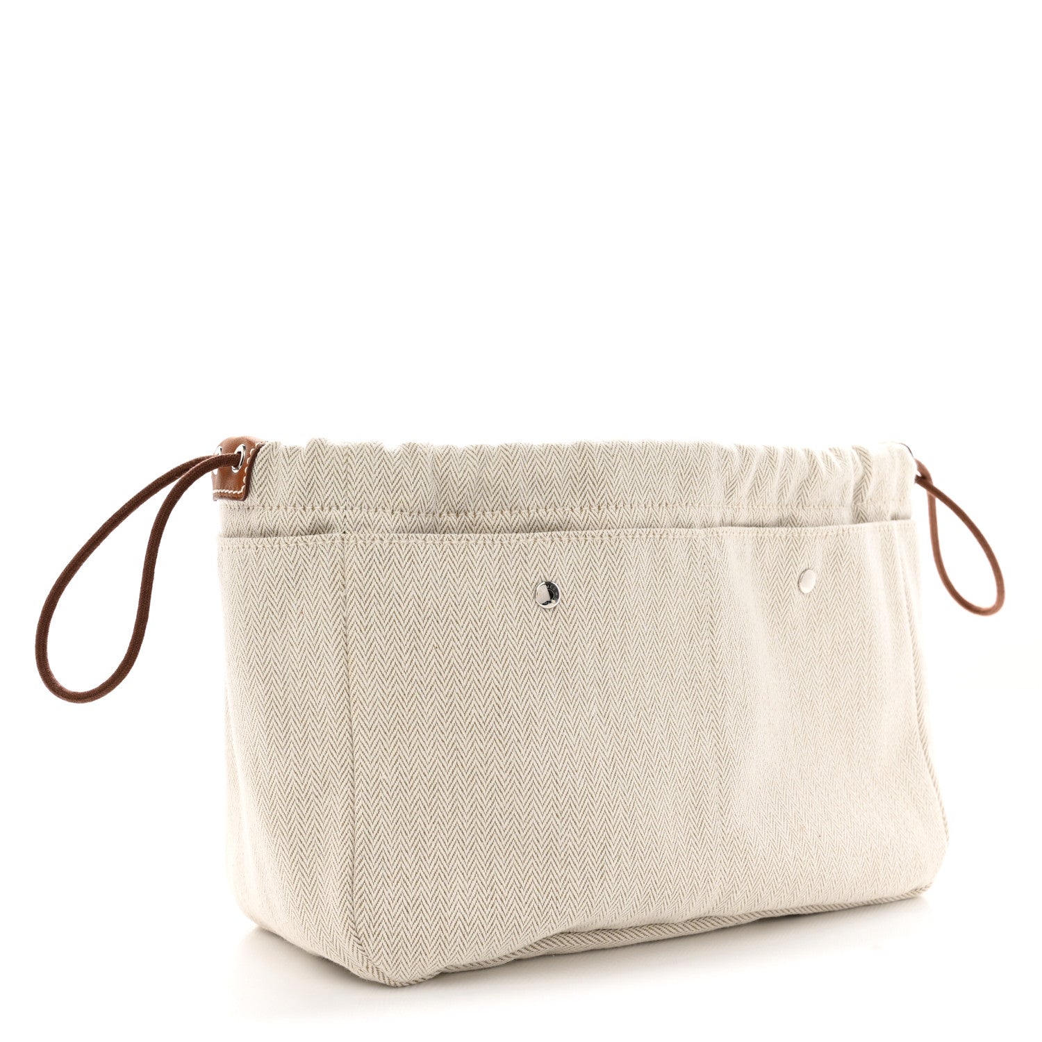 Hermes Canvas Barenia Fourbi 25 MM Pouch Naturel Fauve 3 of 10