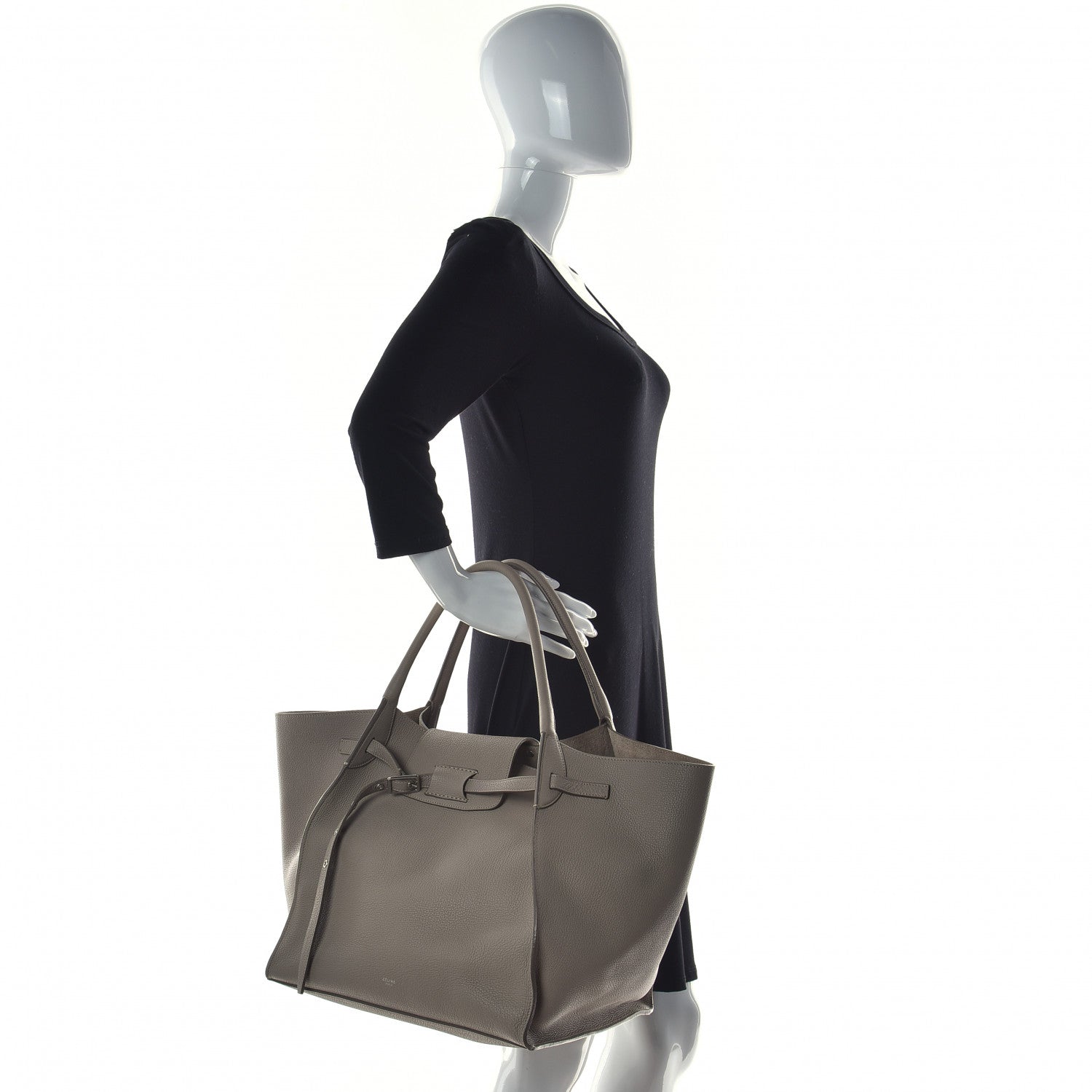 Celine Supple Grained Calfskin Medium Big Bag Light Taupe 2 of 19
