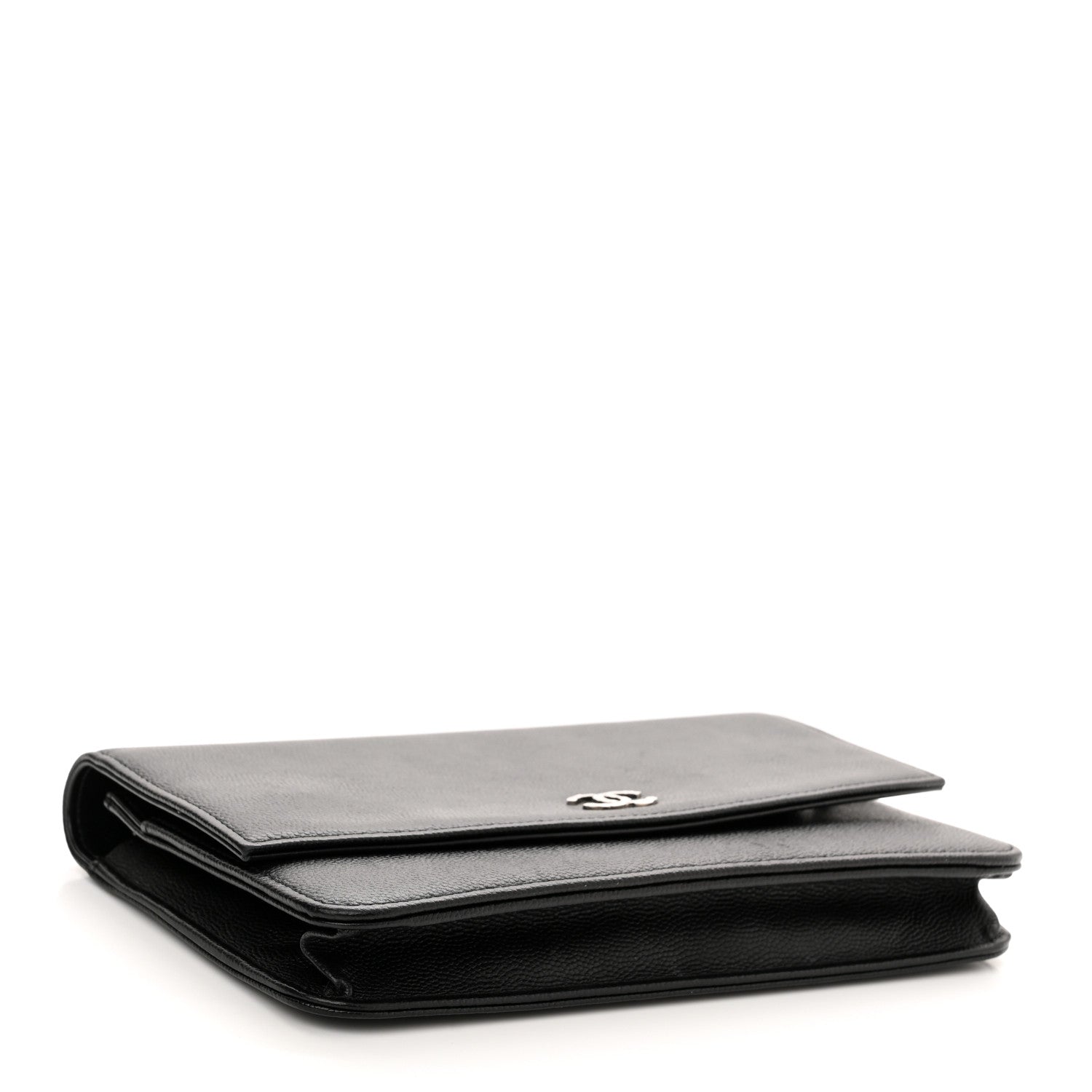 Chanel Caviar Sevruga Wallet On Chain WOC Black 4 of 15