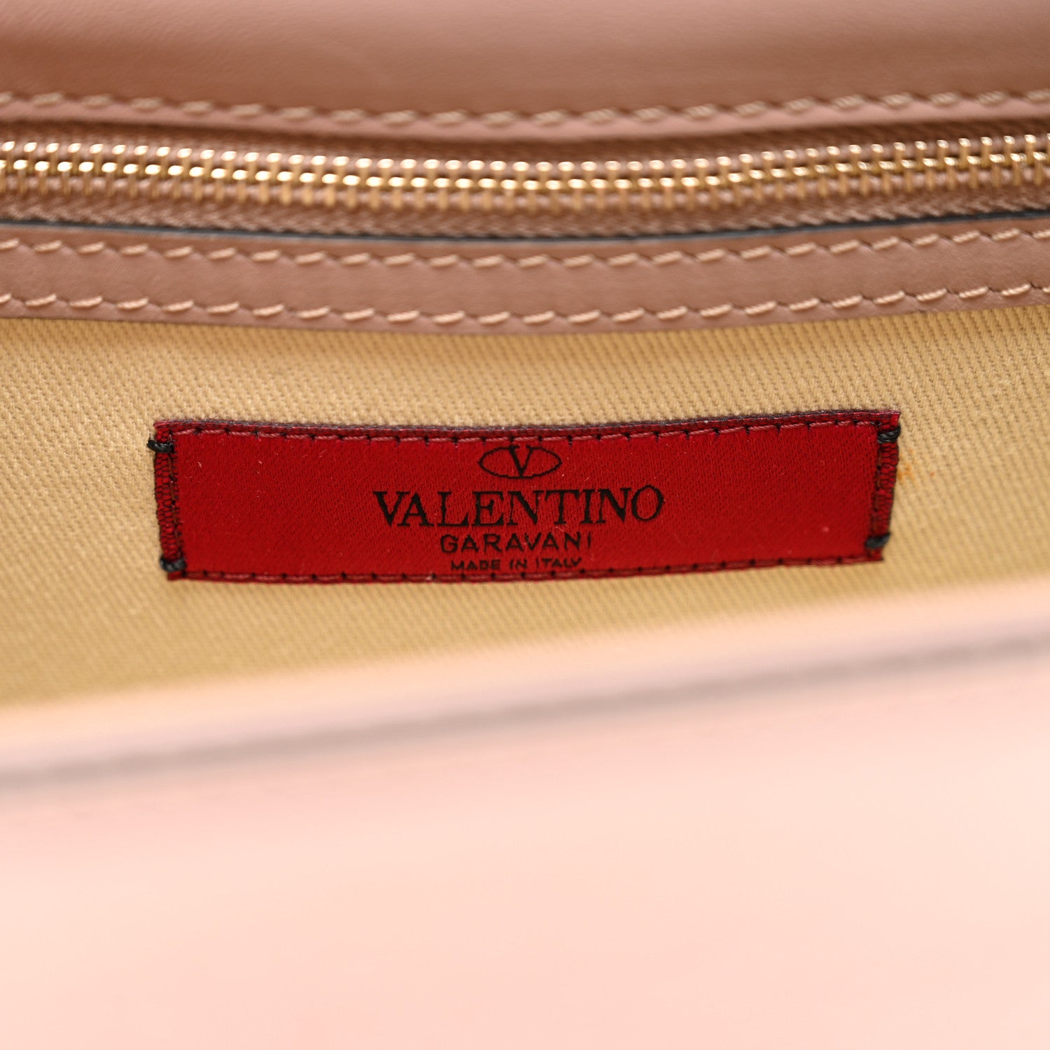 Valentino Garavani Vitello Small Glam Lock Rockstud Flap Poudre 6 of 10