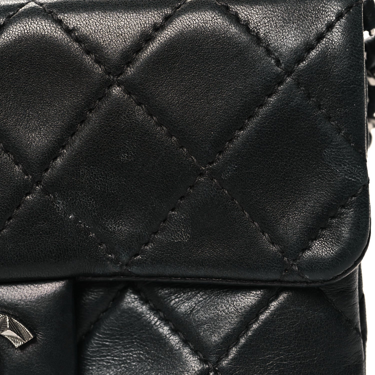 Chanel Lambskin Quilted Mini Mineral Nights Flap Crossbody Bag Black 14 of 15