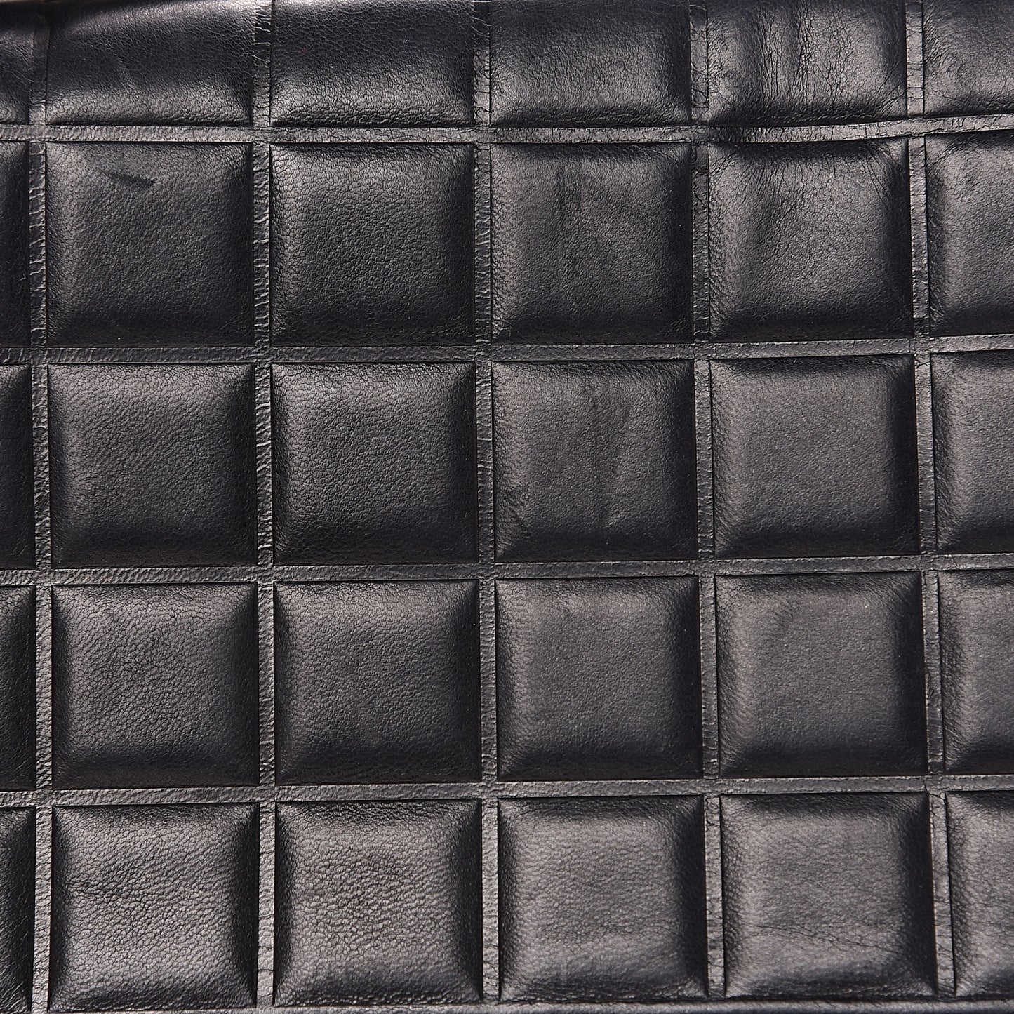 Lambskin Quilted CC Chocolate Bar Flap Black