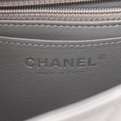 Chanel Lambskin Quilted Mini Rectangular Flap Grey 6 of 11