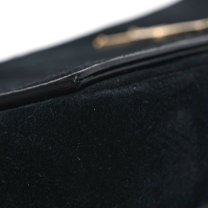 Saint Laurent Suede Monogram Tassel Kate 99 Baguette Bag Black 14 of 19