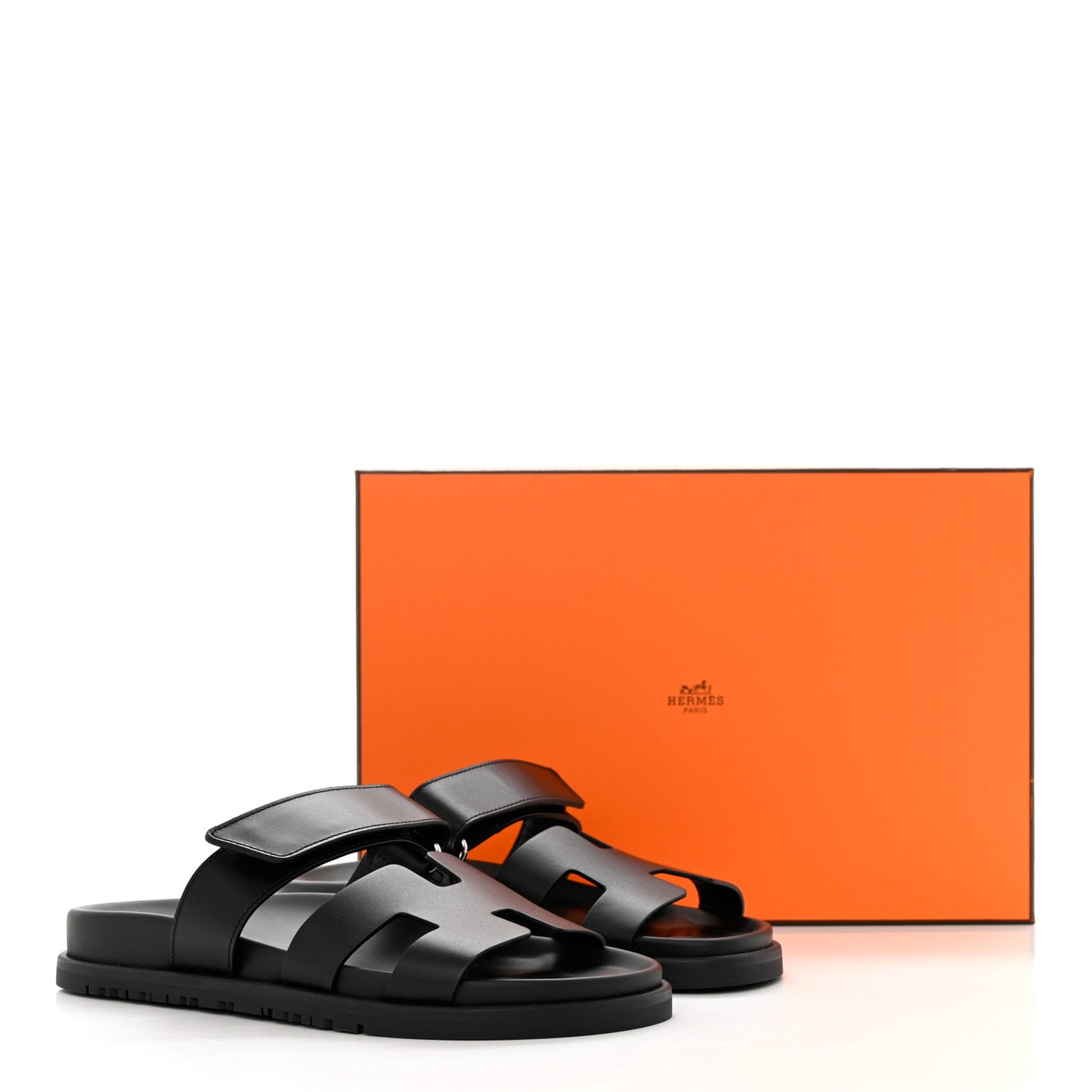 Calfskin Womens Chypre Sandals 36.5 Black