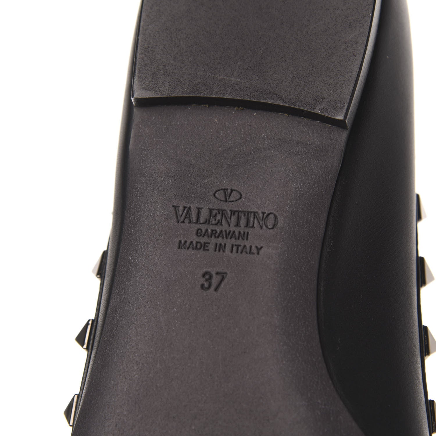 Valentino Garavani Nappa Rockstud Ballerina Flats 37 Black 7 of 9