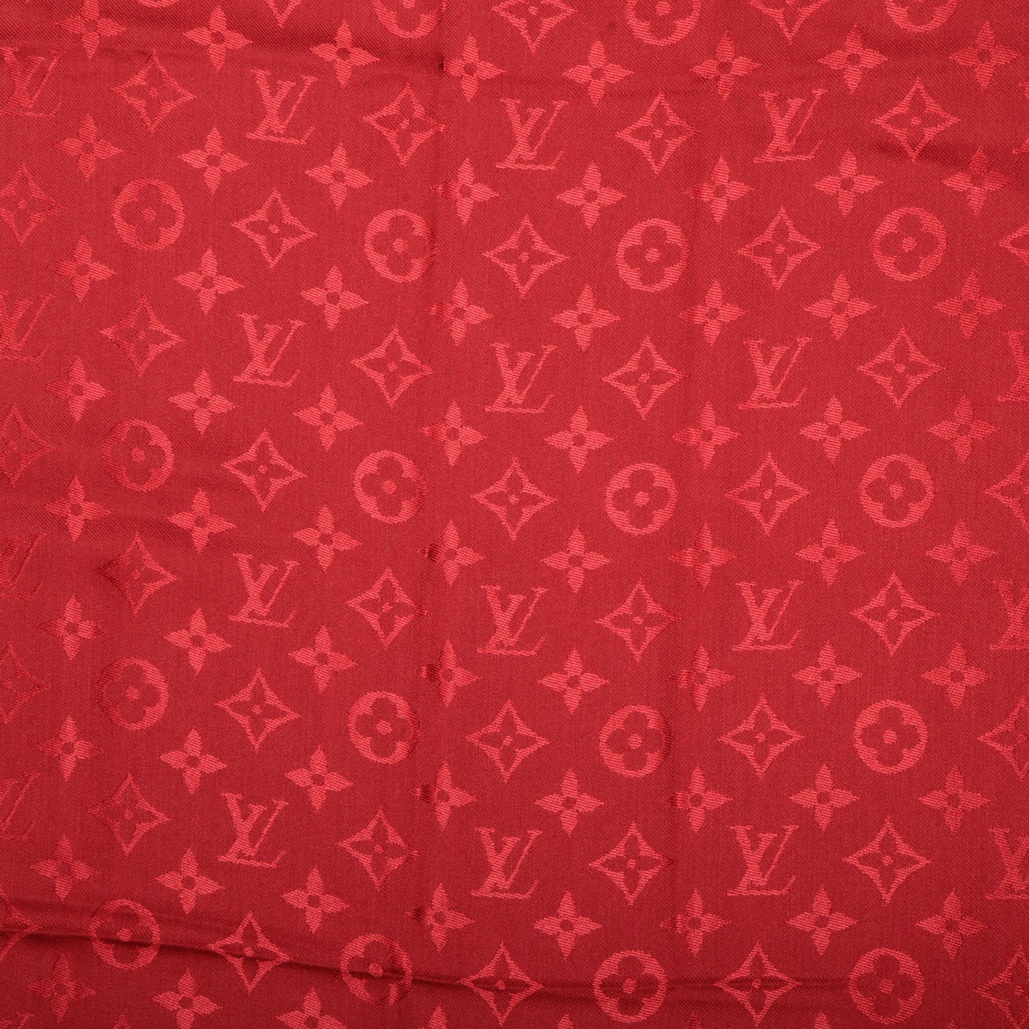 Louis Vuitton Silk Wool Monogram Shawl Pomme D'Amour 5 of 5
