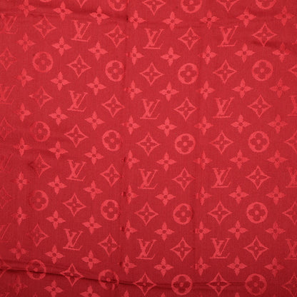 Louis Vuitton Silk Wool Monogram Shawl Pomme D'Amour 5 of 5
