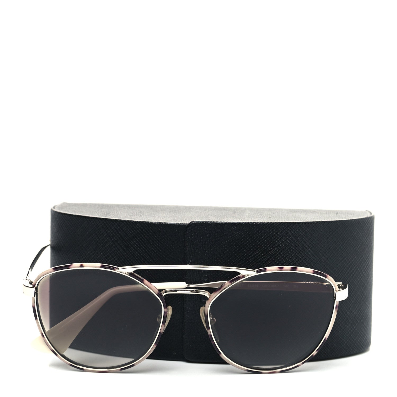 Prada Acetate Round Sunglasses SPR63T Tortoise 7 of 7