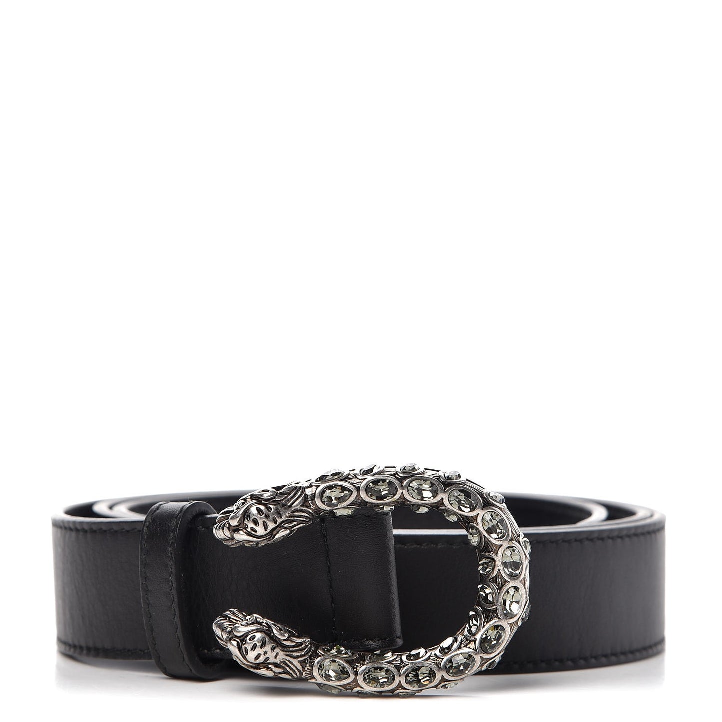 Moon Calfskin Crystal Dionysus 30mm Belt 95 38 Black Black Diamond