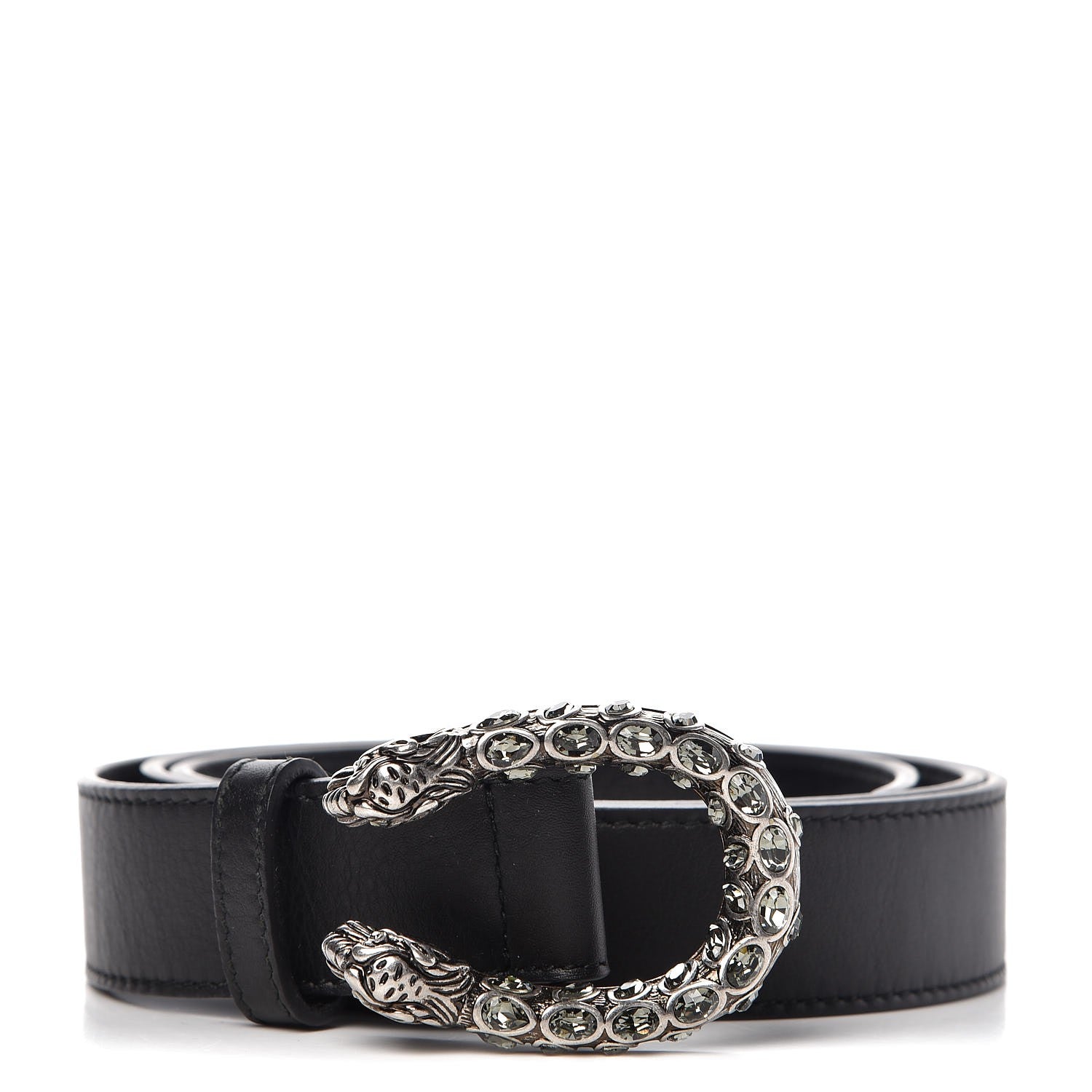 Gucci Moon Calfskin Crystal Dionysus 30mm Belt 95 38 Black Black Diamond 1 of 6