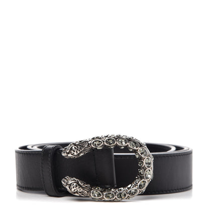 Gucci Moon Calfskin Crystal Dionysus 30mm Belt 95 38 Black Black Diamond 1 of 6