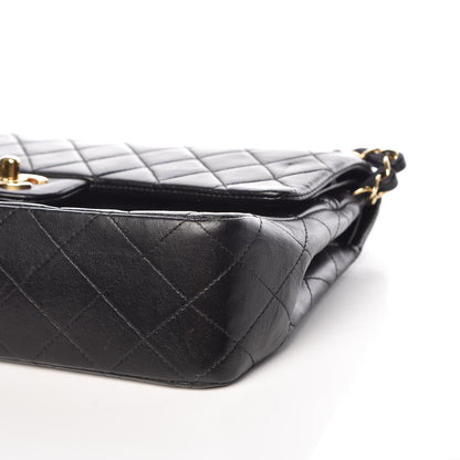 Chanel Lambskin Quilted Medium Double Flap Black 9 of 13
