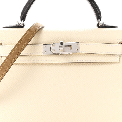 Hermes Epsom Mini Kelly Sellier 20 Nata Dune Bai Brun 15 of 21