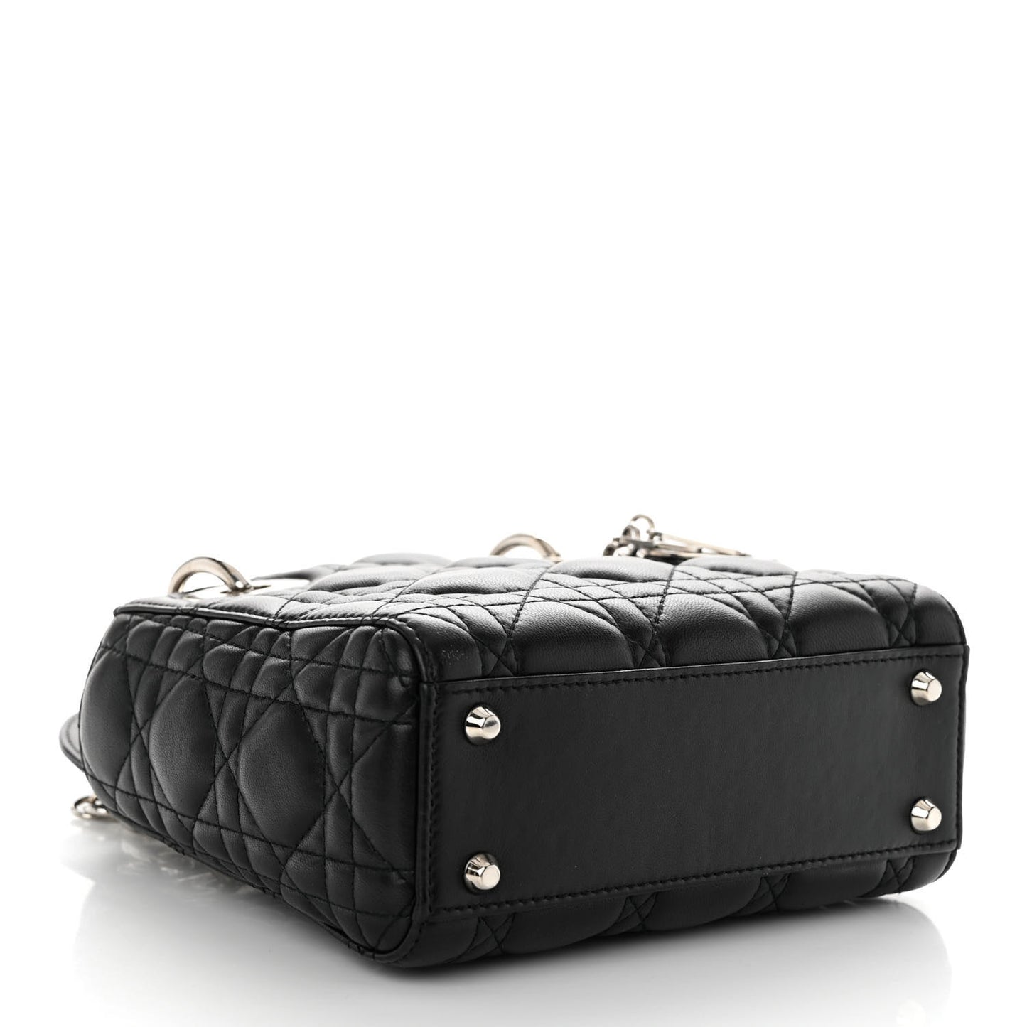 Lambskin Cannage Mini Lady Dior Black