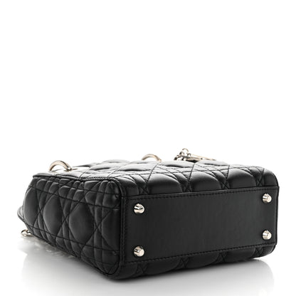 Christian Dior Lambskin Cannage Mini Lady Dior Black 4 of 10