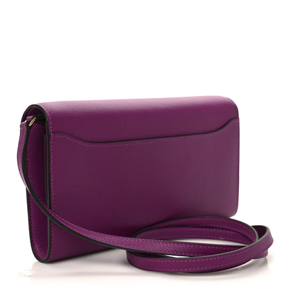 Hermes Evercolor Constance Wallet To Go Anemone 3 of 9