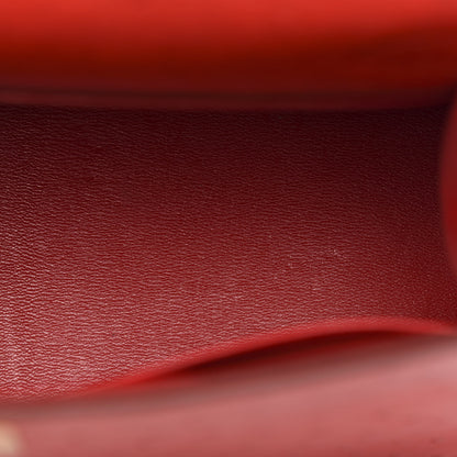 Hermes Ostrich Kelly Sellier 32 Rouge Vif 12 of 12