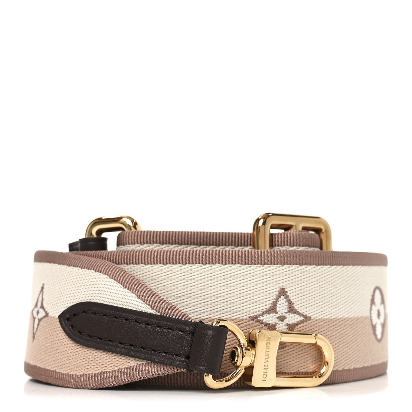 Jacquard Speedy Bandouliere 20 Shoulder Strap Beige Brown