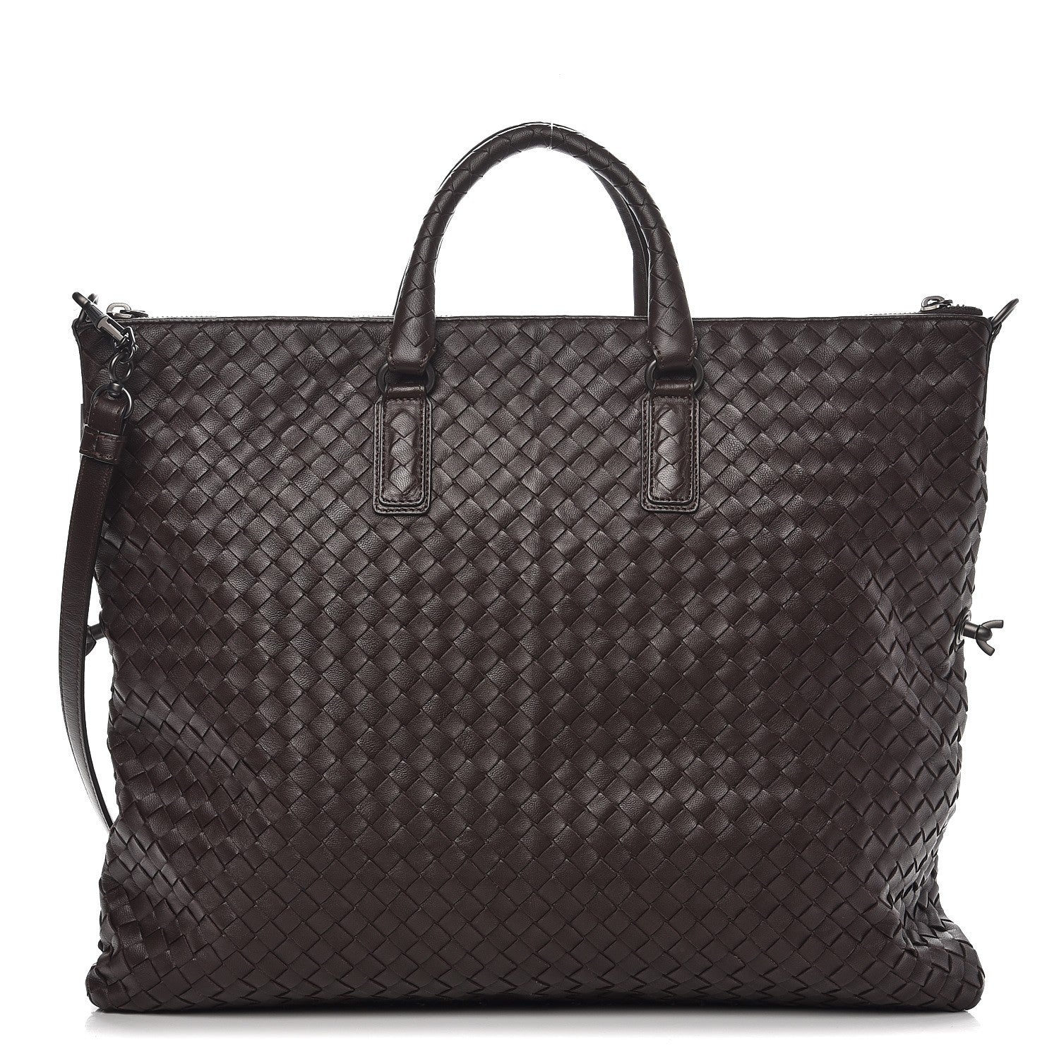 Bottega Veneta Nappa Intrecciato Medium Convertible Tote Ebano 1 of 8