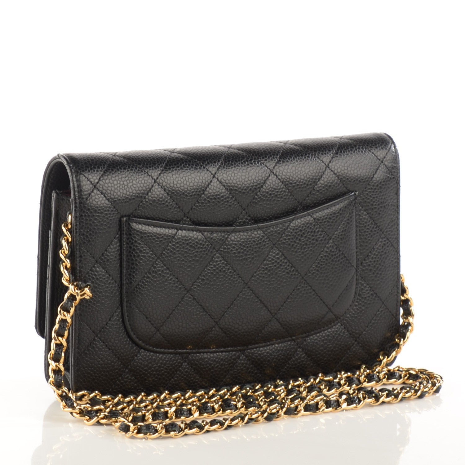Chanel Caviar Quilted Wallet On Chain WOC Black 3 of 8