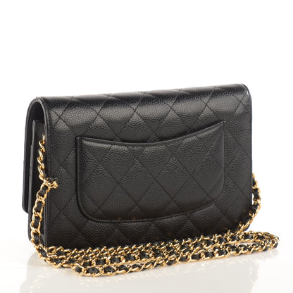Chanel Caviar Quilted Wallet On Chain WOC Black 3 of 8