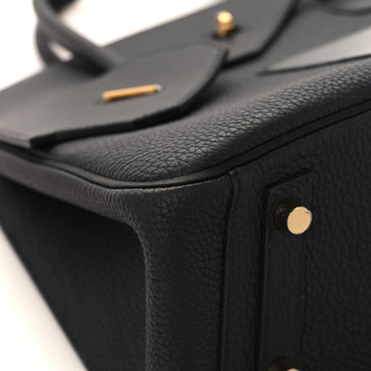 Hermes Togo Swift Birkin En Desordre Sellier 30 Black 17 of 23