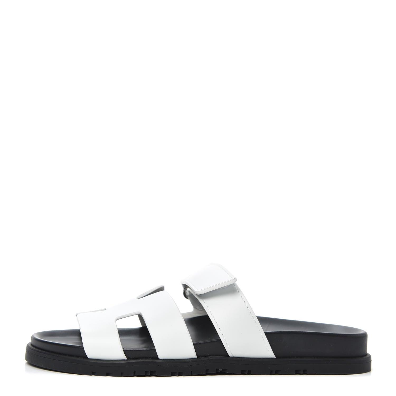 Hermes Calfskin Womens Chypre Sandals 40 White 1 of 7