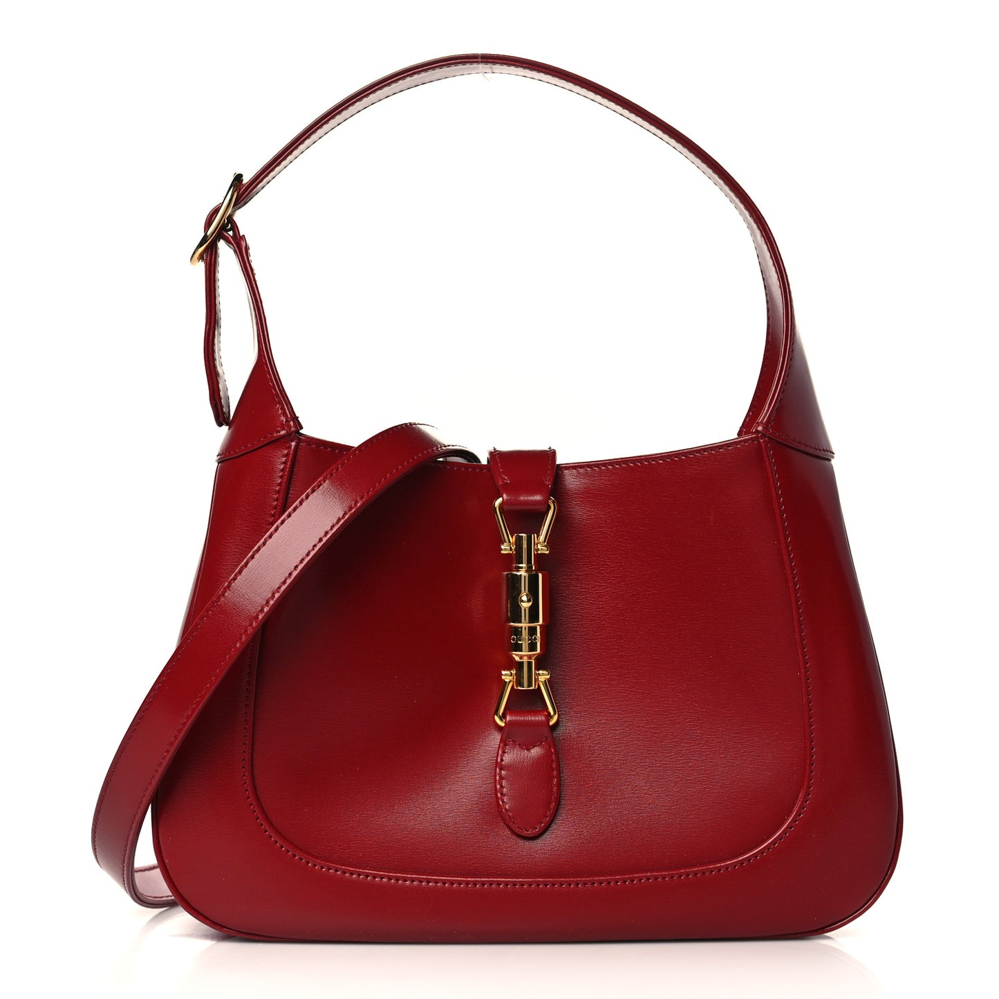 Boarded Dyana Lux Calfskin Small Jackie 1961 Hobo New Cherry Red