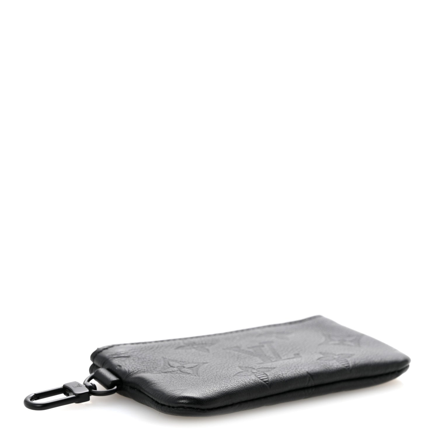 Louis Vuitton Calfskin Monogram Shadow Key Pouch Black 4 of 6