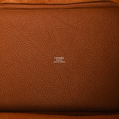 Hermes Taurillon Clemence Picotin Lock 22 MM Gold 5 of 11