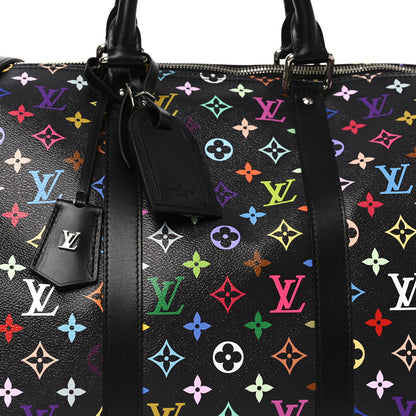 Louis Vuitton LV X TM Monogram Multicolor Keepall Bandouliere 50 Black 6 of 8