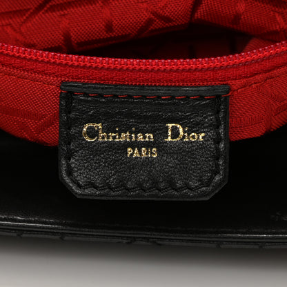 Christian Dior Lambskin Cannage Medium Lady Dior Black 6 of 10