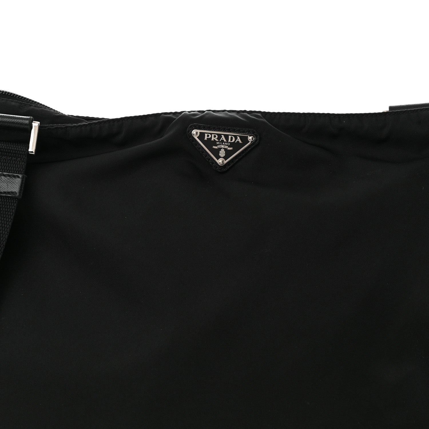 Prada Nylon Vela Flat Messenger Bag Black 7 of 9