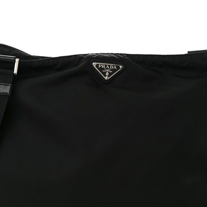 Prada Nylon Vela Flat Messenger Bag Black 7 of 9